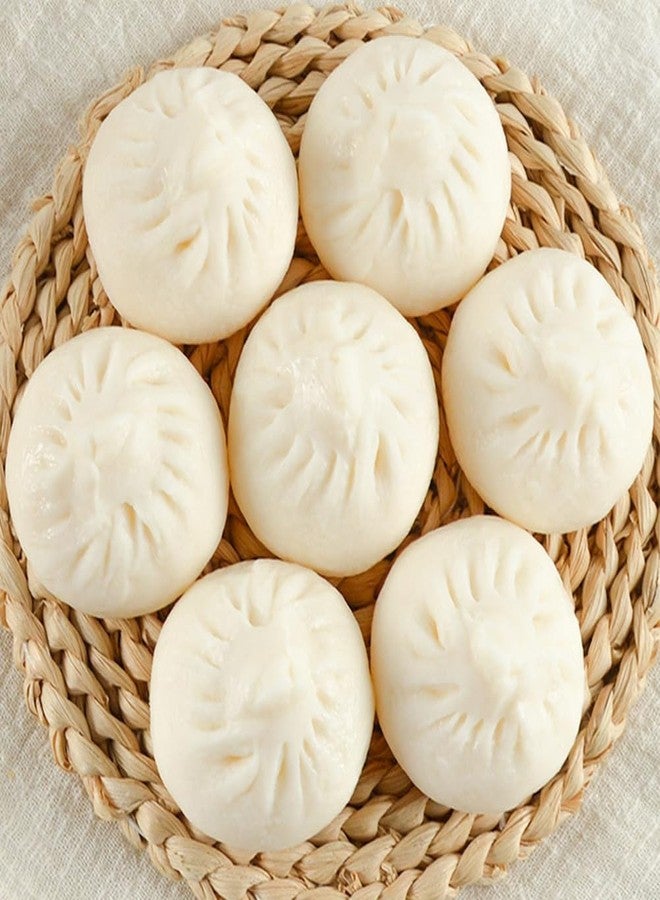 Alasum 5Pcs PVC Simulation Chinese Bao Buns, Realistic Steamed Bun Model with Wrinkle Design, Faux Food for Home Decor, Restaurant Display, Photography Prop, 2.16X2.16X1.41Inch - Image 4